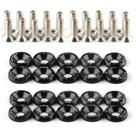 Kit de lavagem Fender Tempsnow, 20 unidades M6 JDM Bumper Fender Black