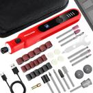 Kit de LED elétrico de 5 velocidades para moedor de unhas para cães PHALANX vermelho