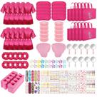 Kit de lembrancinhas de festa no spa Hoemwarm 122 unidades para meninas e 10 convidados