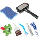 Kit de limpeza de aletas para ar condicionado BOJACK, pacote com 7 pincéis