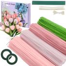 Kit de limpeza de cachimbo artesanal Suzurana com fios florais e fita Kit de limpeza de cachimbo artesanal Suzurana com fios florais e fita