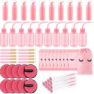 Kit de limpeza de cílios Dansib, conjunto de 60 pincéis de xampu para cílios
