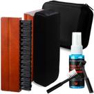 Kit de limpeza de discos de vinil Ziliny com escova, limpador e caixa