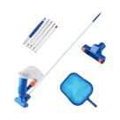 Kit De Limpeza De Piscina Com Vácuo, Rede Filtrante E Ferramenta Skimmer Para Limpeza De Fundos