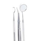 Kit De Limpeza Dentária Extrator De Tártaro Sonda E Espelho