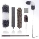 Kit de limpeza OOSOFITT Microfibra com poste de 100 cm, 6 unidades