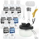 Kit de Limpeza para Aerógrafo Roizefar com 6 Limpadores, 2 Diluentes e 100 ml