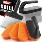 Kit de Limpeza para Chapa GRILLART com Raspador e Pedra para Grelha