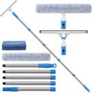 Kit de Limpeza para Janelas Mitclear com Rodo e Extensor de 196 cm Kit de Limpeza para Janelas Mitclear com Rodo e Extensor de 196 cm