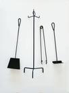 Kit de Limpeza para Lareira e Churrasqueira 4 Peças em Ferro cor Preto Kit de Limpeza para Lareira e Churrasqueira 4 Peças em Ferro cor Preto