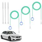 Kit de Limpeza para Teto Solar Automotivo ZJSYTQS com 3 Escovas Flexíveis