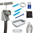 Kit de Limpeza para Tubo CPAP Resdolf 11 Peças com Bacia Dobrável