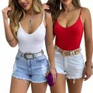 Kit de Lindo Bory Feminino 2 unidades Body Regata Decotado Suplex Kit de Lindo Bory Feminino 2 unidades Body Regata Decotado Suplex
