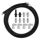 Kit de Líneas para Cooler de Transmisión MuHize en Acero Inoxidable Trenzado