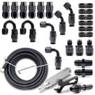 Kit de Linha de Combustível Medoon 6AN PTFE - Aço Inoxidável e Nylon para LS Swap