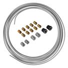 Kit de linha de freio 4LIFETIME em aço galvanizado 3/16 x 7,62 m com acessórios