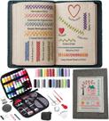 Kit de Livro de Pontos de Bordado OJJ 106 Padrões, 86 Peças de Ferramentas Kit de Livro de Pontos de Bordado OJJ 106 Padrões, 86 Peças de Ferramentas