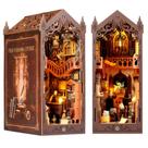 Kit de livro DIY Foyucool Casa de bonecas em miniatura com luz LED