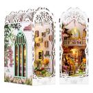 Kit de livro DIY Foyucool Flower House com luz LED 14+