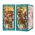Kit de livro DIY Fsolis EK01 Dollhouse em miniatura com capa protetora contra poeira