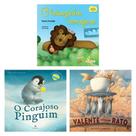 Kit de livros aprendendo a ser valente: o leãozinho corajoso + o corajoso pinguim + valente como um rato Kit de livros aprendendo a ser valente: o leãozinho corajoso + o corajoso pinguim + valente como um rato