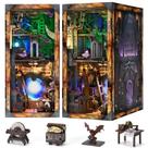 Kit de livros de casa de bonecas em miniatura DIY MiniCity Book Nook com LED