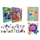 Kit de livros divertidamente 2 - 3 vol: 500 adesivos + emoções no comando/ novas emoções (20 miniaturas) + arte & cor