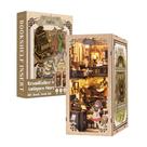 Kit de livros DIY Decoração de estante de livros Fsolis com casa de bonecas de LED