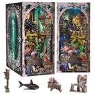 Kit de livros DIY em miniatura Dollhouse fifijoy Lost City Atlantis Kit de livros DIY em miniatura Dollhouse fifijoy Lost City Atlantis