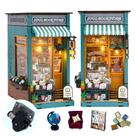 Kit de livros DIY RICFURPET com caixa de música, quebra-cabeça 3D de madeira