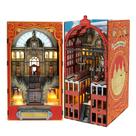 Kit de livros DIY SenzJX Railway Cathedral com LED para adultos