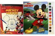 Kit de livros infantis: Coleção disney aquarela mickey + disney guia de curso- Crianças 4+ Anos