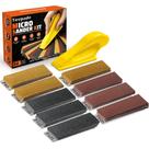 Kit de Lixadeira Micro Tovpade 9 Grãos Bloco 3 em 1 9 x 3 cm