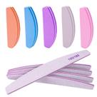 Kit de Lixas e Blocos Polidores para Unhas AhaTopia 10 Peças Dupla Face 100/180