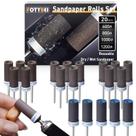 Kit de Lixas em Rolo FOTYBEI 20 Peças, Grãos 600-1200, Haste de 1/8" Kit de Lixas em Rolo FOTYBEI 20 Peças, Grãos 600-1200, Haste de 1/8"