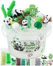 Kit de lodo Okaybee Panda Clear 300 ml com 9 suplementos de lodo