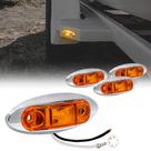 Kit de Luces Marcadoras Ámbar con LED para Remolques 2.5" con Marco Cromado IP67