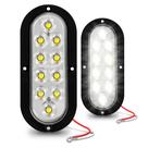 Kit de Luces Traseras para Remolque LED Ovaladas de 6" Blancas
