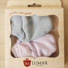 Kit de Luvas 2 pares pra Rescém-nascidos Lumar Baby Luvas pra Bebê RN 16130