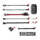 Kit de Luz de Realce LED para Moto XKGLOW XKchrome 14 Pods 12 Tiras