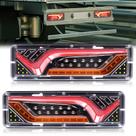 Kit de luz de reboque Xuzimaoyi 24V LED impermeável para caminhão (2 unidades) Kit de luz de reboque Xuzimaoyi 24V LED impermeável para caminhão (2 unidades)