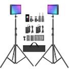 Kit de Luz de Vídeo Neewer RGB 2 Unidades com Tripés NP-F550 Kit de Luz de Vídeo Neewer RGB 2 Unidades com Tripés NP-F550