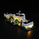 Kit de luz LED GEAMENT para a Casa Branca - compatível com o modelo de blocos de construção Lego Architecture Collection 21054 (conjunto de modelos não incluído)