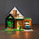 Kit de luz LED para casa de família Lego City e carro elétrico