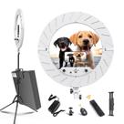 Kit de Luzes de Anel JJ JIANJIN 18/45cm - 55W 6700K com Suporte