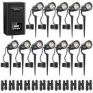 Kit de luzes de paisagem HIBOITEC 12x12W 1200LM 2700K IP65