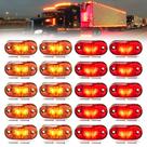 Kit de luzes de reboque LOQOMI 20 PCS LED de 2,5 polegadas à prova d'água