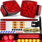 Kit de luzes de reboque RONSTA Boat LED com barra de luz à prova d'água