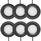 Kit de luzes LED Puck GETINLIGHT IN-0102 2,75" 3000K, pacote com 6