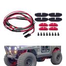 Kit de luzes LED RC Wheel Wheel para 1/10 SCX10 Crawler (vermelho)